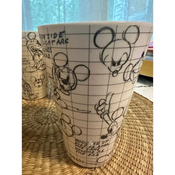 Disney Mickey Mouse Sketch Two Bamboo Cups - Picture 3 of 10